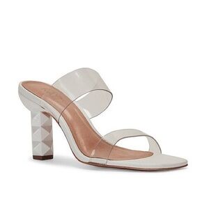 RAYE Addisyn Heel in White Clear Strap 8.5